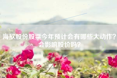 海欣股份股票今年预计会有哪些大动作？会影响股价吗？