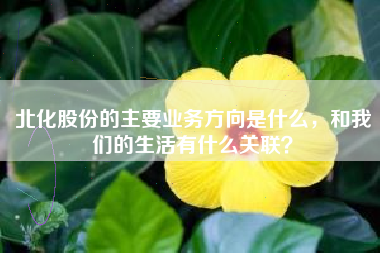 北化股份的主要业务方向是什么，和我们的生活有什么关联？