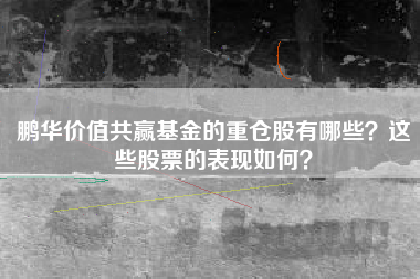 鹏华价值共赢基金的重仓股有哪些？这些股票的表现如何？