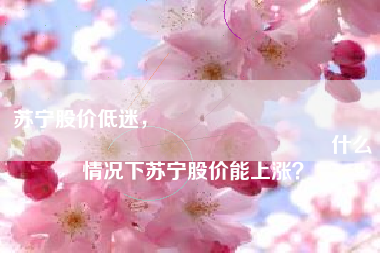 苏宁股价低迷， آیا يمكن أن تنخفض أكثر من ذلك؟ 什么情况下苏宁股价能上涨？