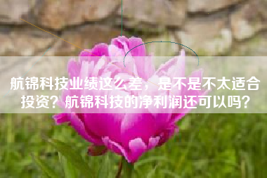 航锦科技业绩这么差，是不是不太适合投资？航锦科技的净利润还可以吗？