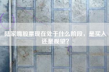 陆家嘴股票现在处于什么阶段，是买入还是观望？
