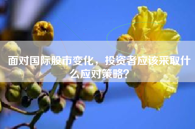 面对国际股市变化，投资者应该采取什么应对策略？