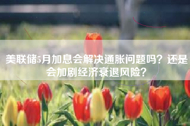 美联储5月加息会解决通胀问题吗？还是会加剧经济衰退风险？
