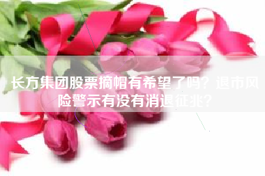 长方集团股票摘帽有希望了吗？退市风险警示有没有消退征兆？
