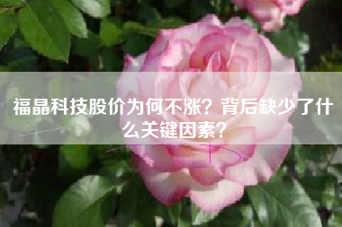 福晶科技股价为何不涨？背后缺少了什么关键因素？