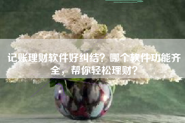 记账理财软件好纠结？哪个软件功能齐全，帮你轻松理财？