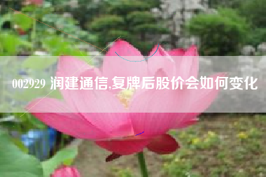 002929 润建通信,复牌后股价会如何变化