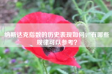 纳斯达克指数的历史表现如何，有哪些规律可以参考？