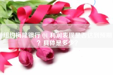 纽约梅隆银行 Q1 利润表现是否达到预期？具体是多少？