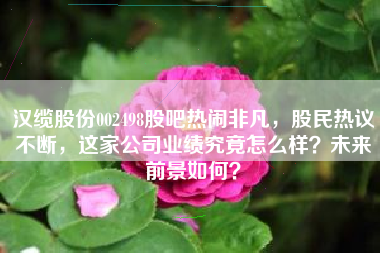 汉缆股份002498股吧热闹非凡，股民热议不断，这家公司业绩究竟怎么样？未来前景如何？