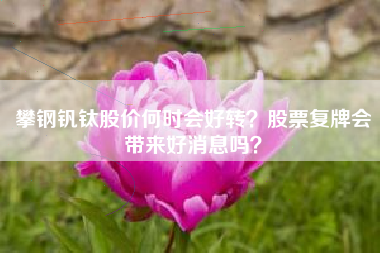 攀钢钒钛股价何时会好转？股票复牌会带来好消息吗？