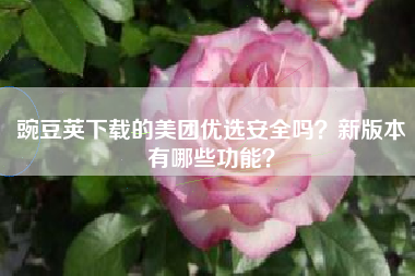 豌豆荚下载的美团优选安全吗？新版本有哪些功能？