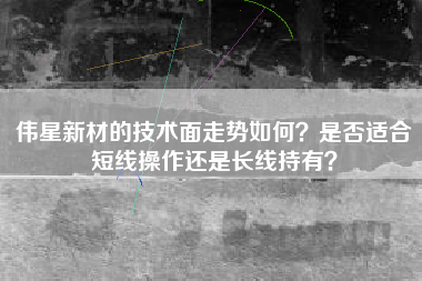伟星新材的技术面走势如何？是否适合短线操作还是长线持有？
