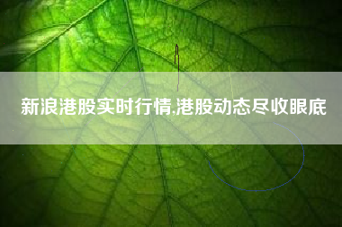 新浪港股实时行情,港股动态尽收眼底