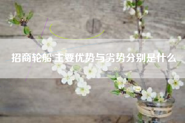 招商轮船,主要优势与劣势分别是什么