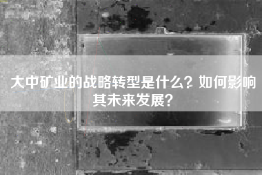 大中矿业的战略转型是什么？如何影响其未来发展？