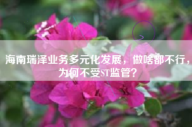 海南瑞泽业务多元化发展，做啥都不行，为何不受ST监管？