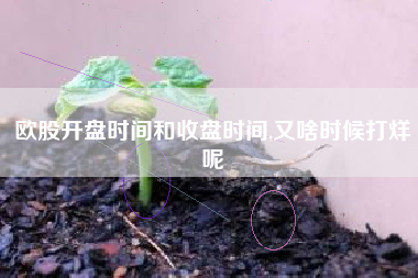 欧股开盘时间和收盘时间,又啥时候打烊呢
