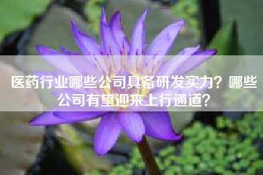 医药行业哪些公司具备研发实力？哪些公司有望迎来上行通道？