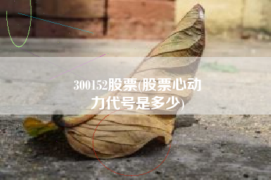300152股票(股票心动
力代号是多少) 300152股票(股票心动
力代号是多少)