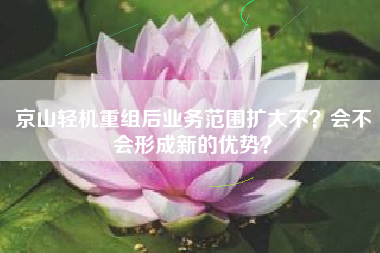 京山轻机重组后业务范围扩大不？会不会形成新的优势？