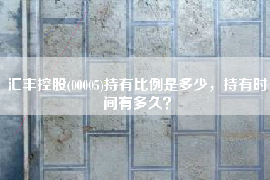 汇丰控股(00005)持有比例是多少，持有时间有多久？