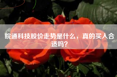 皖通科技股价走势是什么，真的买入合适吗？