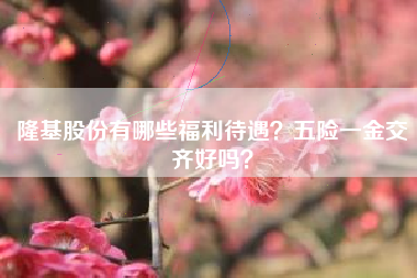 隆基股份有哪些福利待遇？五险一金交齐好吗？