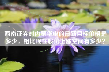 西南证券对内蒙华电的最新目标价格是多少，相比现在股价上涨空间有多少？