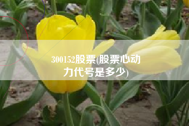 300152股票(股票心动
力代号是多少) 300152股票(股票心动
力代号是多少)