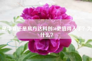 是华夏还是易方达科创50更值得入手？为什么？