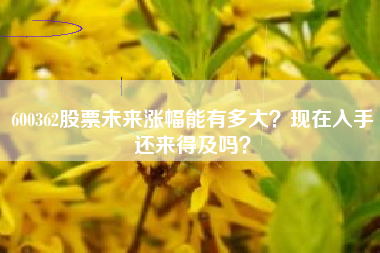 600362股票未来涨幅能有多大？现在入手还来得及吗？