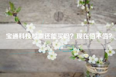 宝通科技股票还能买吗？现在值不值？