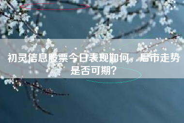 初灵信息股票今日表现如何，后市走势是否可期？
