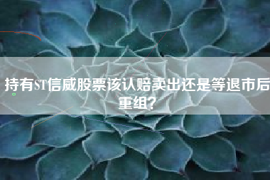 持有ST信威股票该认赔卖出还是等退市后重组？
