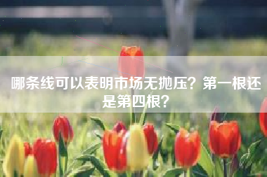 哪条线可以表明市场无抛压？第一根还是第四根？