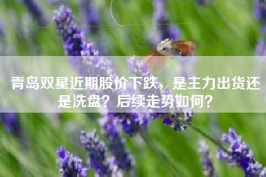 青岛双星近期股价下跌，是主力出货还是洗盘？后续走势如何？