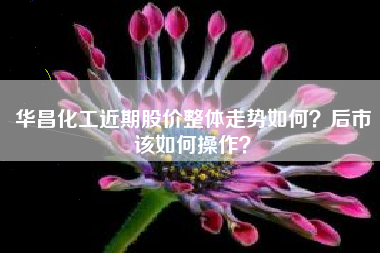 华昌化工近期股价整体走势如何？后市该如何操作？