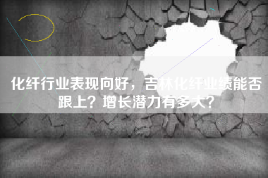 化纤行业表现向好，吉林化纤业绩能否跟上？增长潜力有多大？