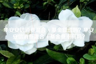 华安安信消费混合 A 基金靠谱吗？华安安信消费混合 A 基金费率高吗？