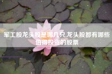 军工股龙头股是哪几只,龙头股都有哪些值得投资的股票