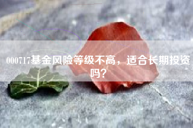 000717基金风险等级不高，适合长期投资吗？