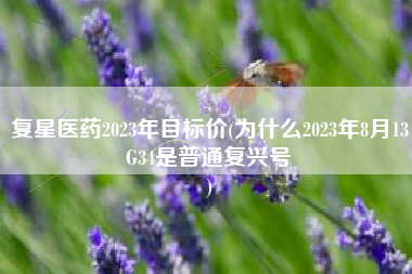 复星医药2023年目标价(为什么2023年8月13G34是普通复兴号
) 复星医药2023年目标价(为什么2023年8月13G34是普通复兴号
)
