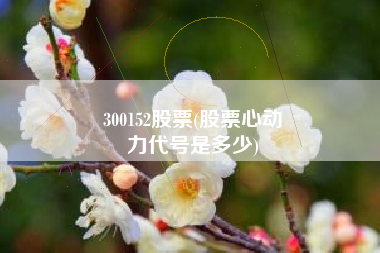 300152股票(股票心动
力代号是多少) 300152股票(股票心动
力代号是多少)