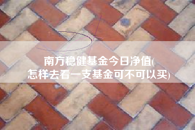 南方稳健基金今日净值(
怎样去看一支基金可不可以买)