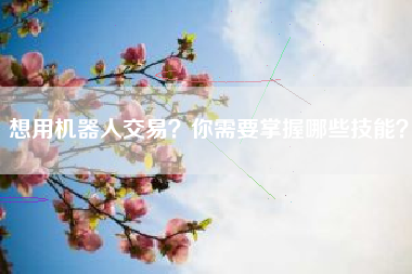 想用机器人交易？你需要掌握哪些技能？