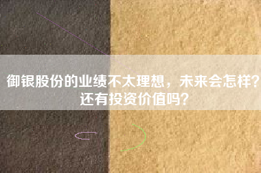 御银股份的业绩不太理想，未来会怎样？ 还有投资价值吗？