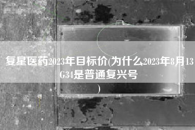 复星医药2023年目标价(为什么2023年8月13G34是普通复兴号
) 复星医药2023年目标价(为什么2023年8月13G34是普通复兴号
)