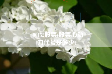 300152股票(股票心动
力代号是多少) 300152股票(股票心动
力代号是多少)